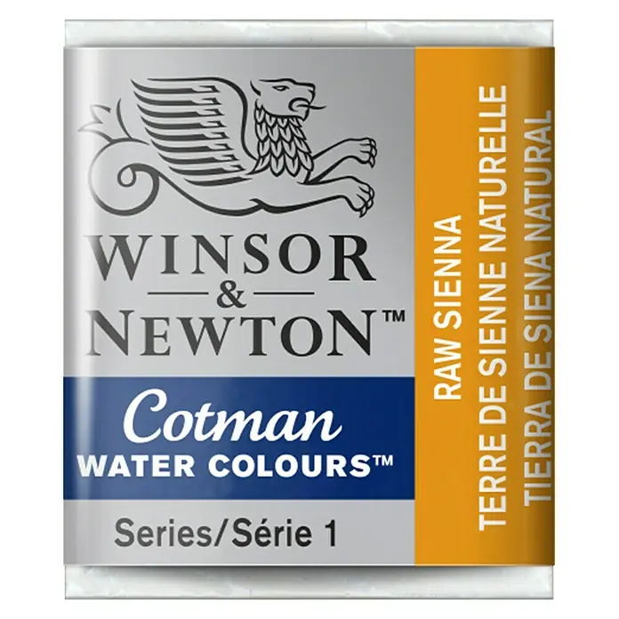 Winsor & Newton Cotman Aquarelverf - Raw Sienna, Pot - Vooraanzicht