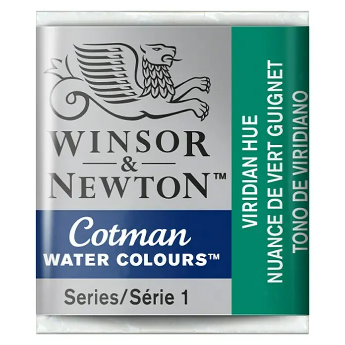 Winsor & Newton Cotman Aquarelverf - Virdian Hue, Pot - Vooraanzicht