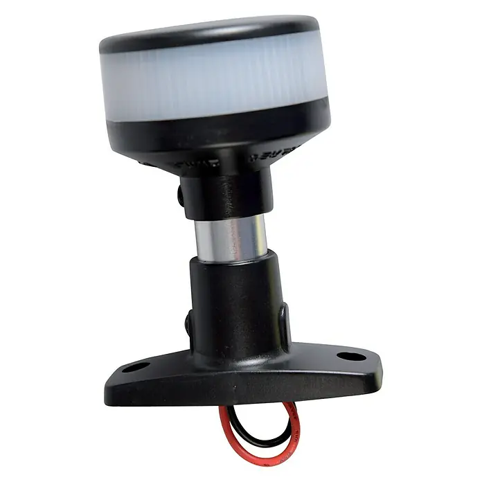 Talamex LED-Navigationsleuchte - 75 x 31,5 x 101,6 mm, 12 V, 1,5 W, Schwarz, Lichtfarbe: Neutralweiß - Vorderansicht