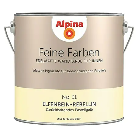 Alpina  Wandfarbe Elfenbein Rebellin