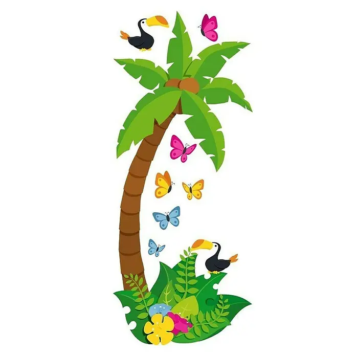 Wandtattoo - Palme - Ansicht von oben