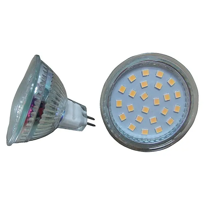 Voltolux Bombilla LED - 4,5 W, GU5,3, Blanco cálido, Ángulo focal: 120 °