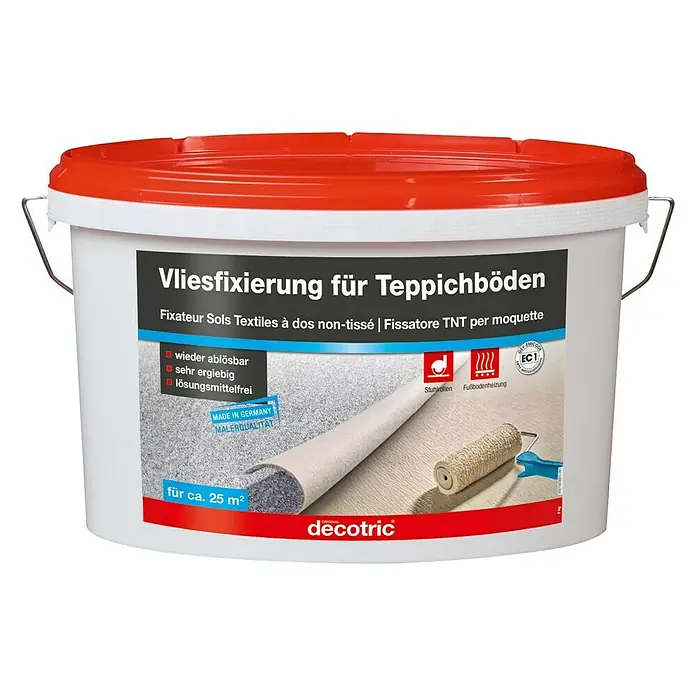 Decotric Vliesfixierung für Teppichböden - 5 kg, Gebrauchsfertig, Innen - Vorderansicht