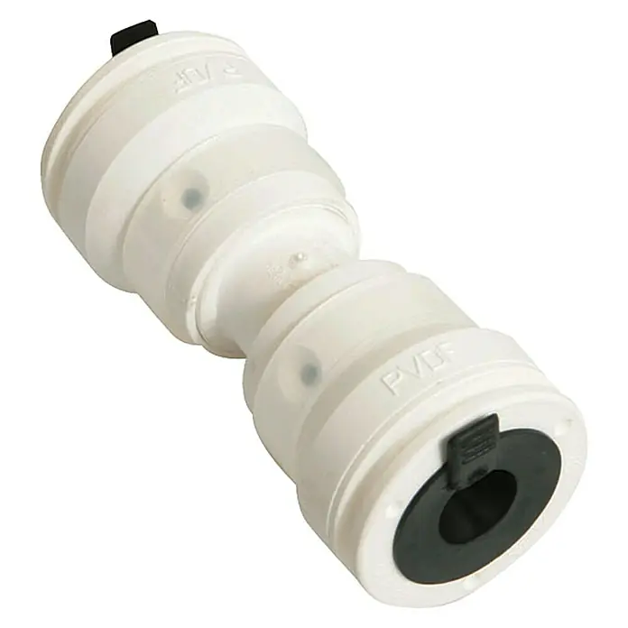 Marley AquaStec Steckkupplung - Durchmesser: 2 x 20 mm - Vorderansicht