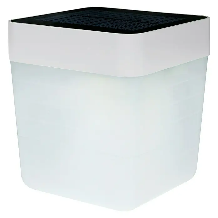 Lutec Stolna LED svjetiljka Table Cube - S 1 žaruljom, 1 W, Visina: 12 cm, Srebrne boje - Pogled sprijeda