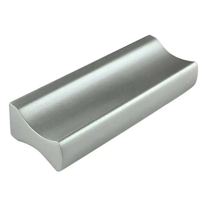 Ručka za namještaj - 32 mm, D x Š x V: 44 x 17 x 9 mm, Aluminij - Pogled sprijeda
