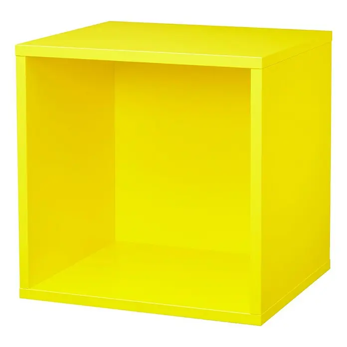 Dolle Regalwürfel Clic - 37,5 x 37,5 x 32,6 cm, Gelb - Vorderansicht