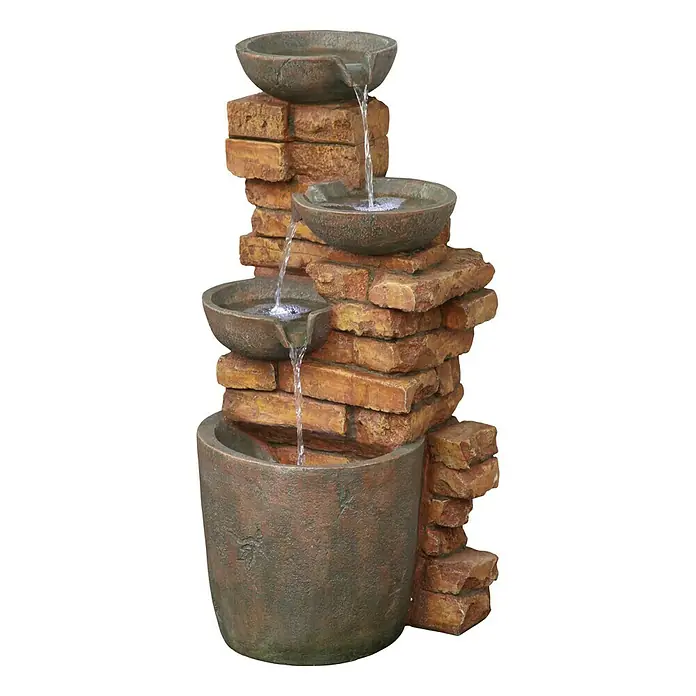 Silex Kunststeinbrunnen Piemont - 43,1 x 41,2 x 85,3 cm