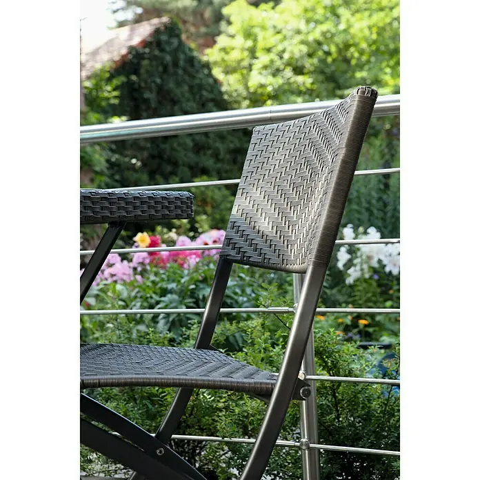 Sunfun Neila Gartenstuhl - Breite: 46 cm, Polyrattan, Klappbar