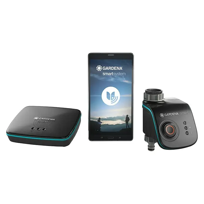Gardena Smart system Bewässerungsautomat Water Control Set - Betriebsdruck: 0,5 bar - 12 bar, Bewässerungsdauer: 1 min - 10 h - Vorderansicht
