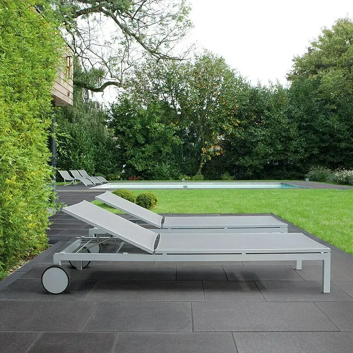 EHL Terrassenplatte Mesafino - Anthrazit, 40 x 40 x 4 cm, Beton - Ansicht von oben