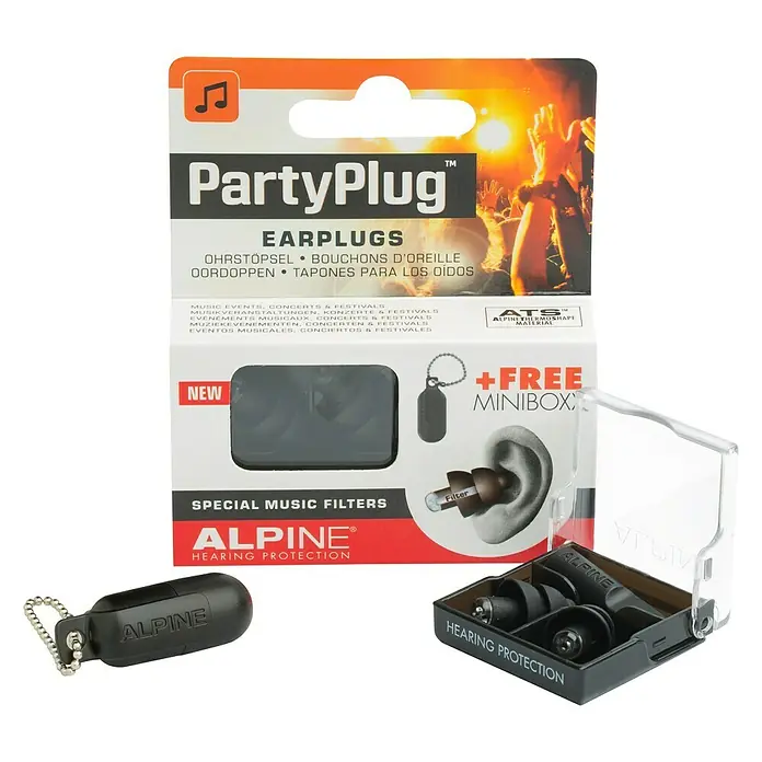 Alpine Zaštitni čepići za uši Partyplug - Područje primjene: Disko, 1 Par - Pogled sprijeda