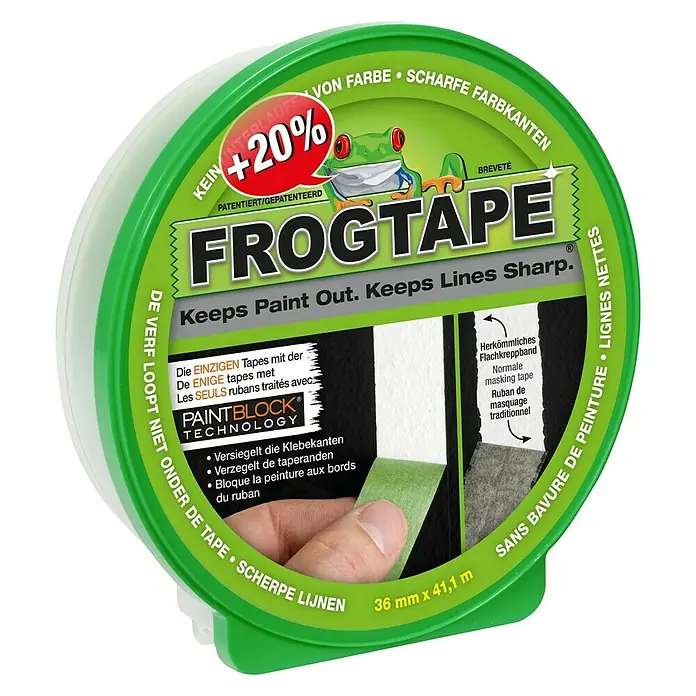 Frogtape Kreativklebeband Inkl. 20 % Gratis-Zugabe - 50 m x 36 mm, Grün - Vorderansicht