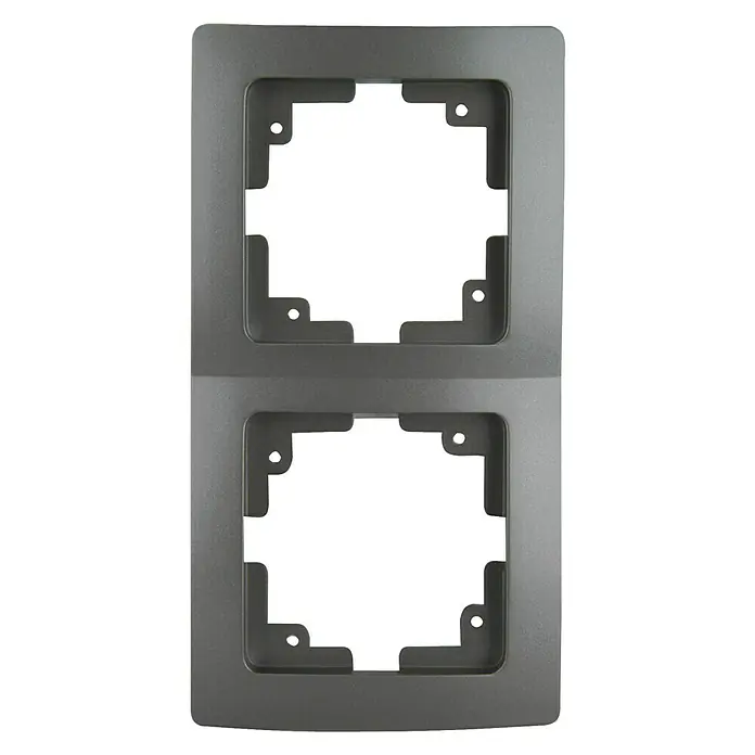 Voltomat DIVA Abdeckrahmen - Platin, 2-fach, Kunststoff, Unterputz