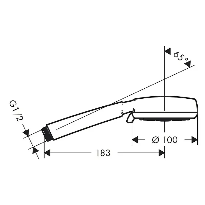 Hansgrohe Crometta Handbrause Crometta 100 Vario - Anzahl Funktionen: 4 Stk., Durchmesser: 10 cm, Chrom