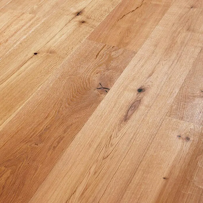 Fertigparkett Eiche Hotel - 1.860 x 189 x 15 mm, Landhausdiele - Linke Seitenansicht