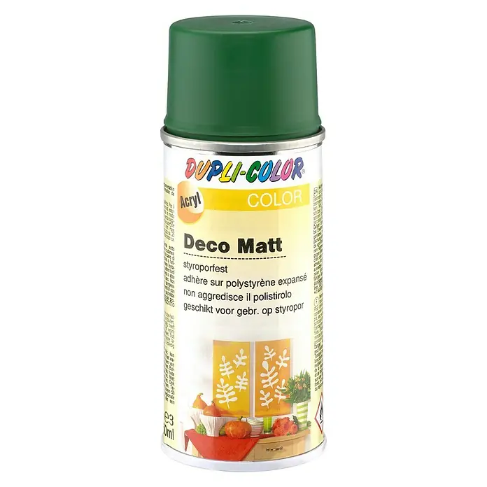 Dupli-Color Deco Mat Acrylspuitlak RAL 6002 Bladgroen - Bladgroen, 150 ml, Mat - Vooraanzicht