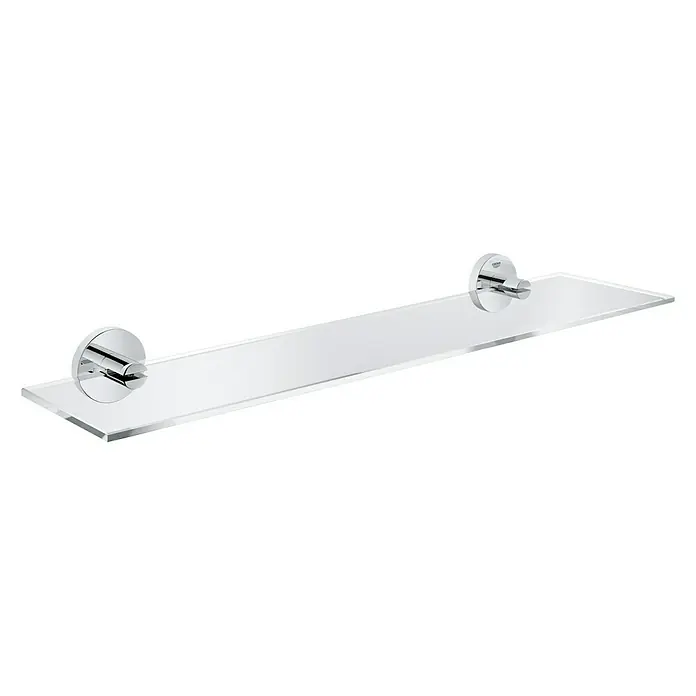 Grohe Essentials Glasablage - Breite: 53 cm, Chrom, Glänzend - Vorderansicht