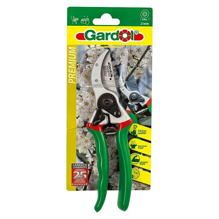 Gardol Premium Profi-Gartenschere GDGSB 212 - Bypass, Max. Aststärke: 21 mm