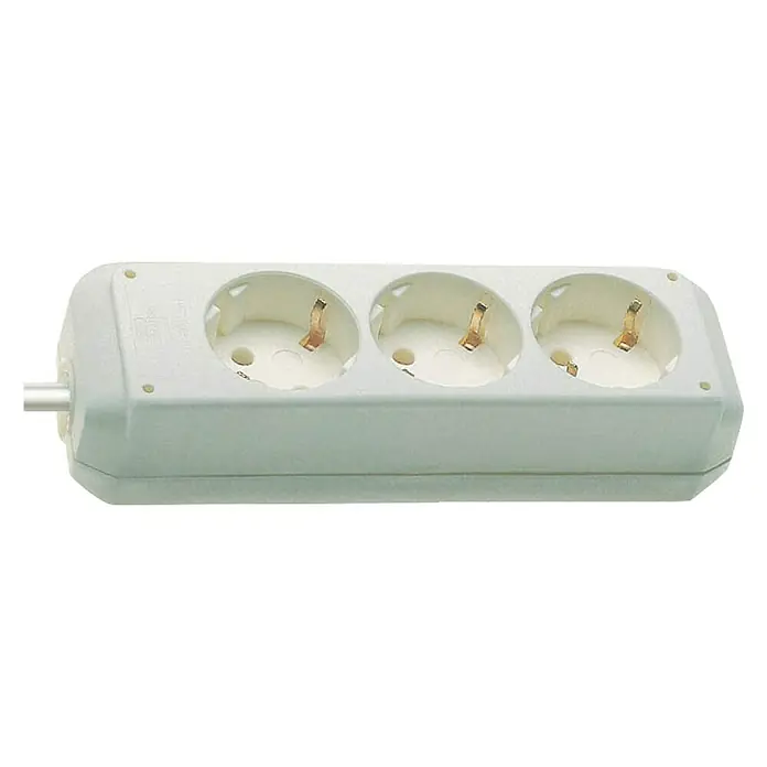 Steckdosenleiste - 3-fach, Weiß, Kabellänge: 1,4 m, 3.500 W