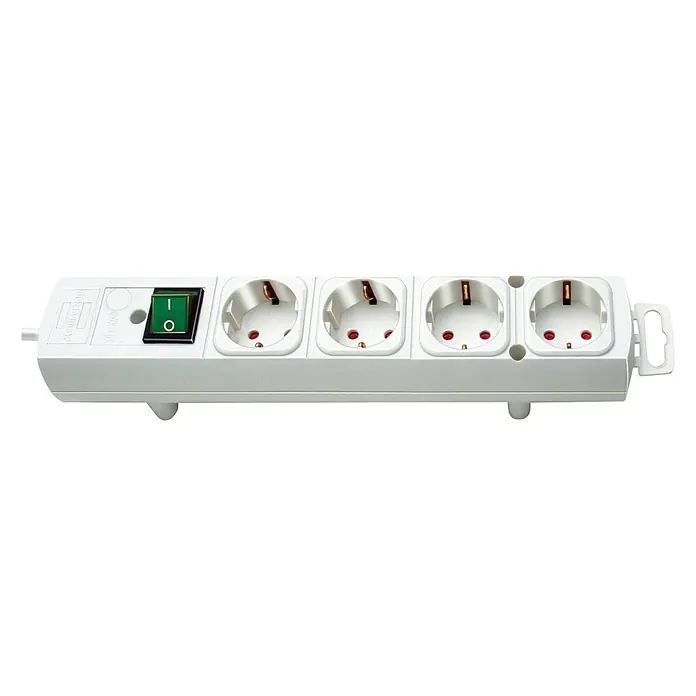 Brennenstuhl Comfort-Line Steckdosenleiste - 4-fach, Weiß, Kabellänge: 2 m