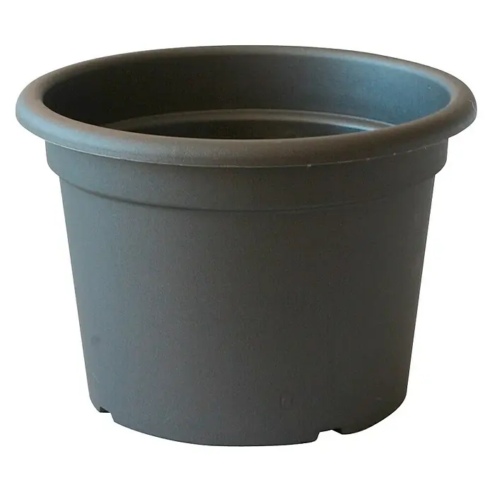 Wibo Pflanztopf Mithos - Außenmaß (Ø x H): 45 x 32 cm, Kunststoff, Anthrazit