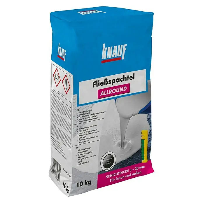 Knauf Fließspachtel Allround - 10 kg, Schichtdicke: 3 - 30 mm