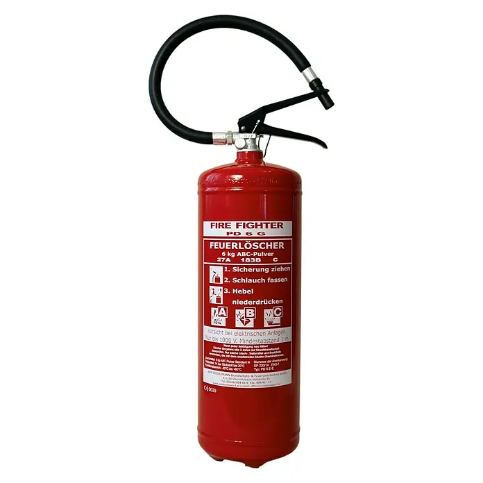 Fire Fighter Feuerlöscher PD 6 G - 6 kg, Löschmittel: Pulver