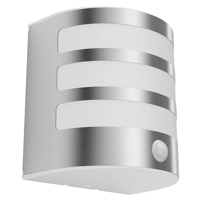 Philips LED-Außenwandleuchte Calgary - 4 W, 130 x 122 x 94 mm, Weiß/Edelstahl, IP44