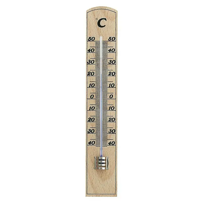 TFA Dostmann Termometar za unutarnju upotrebu - Analogno, 15 x 206 mm, Drvo