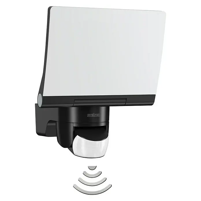 Steinel LED reflektor XLED Home 2 XL - Crne boje, Senzor, 20 W, IP44 - Pogled sprijeda