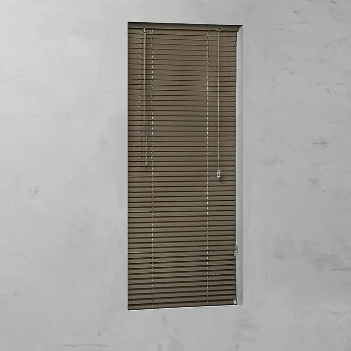 Expo Ambiente Jalousie - B x H: 160 x 175 cm, Braun, Aluminium - Vorderansicht