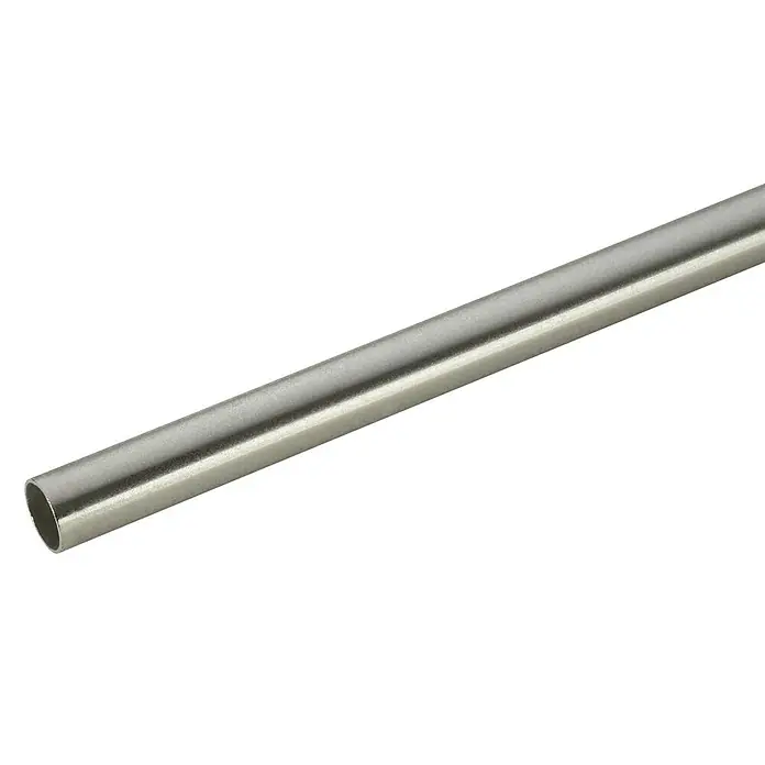 Sombra Gardinenstange - Edelstahloptik, Länge: 160 cm, Durchmesser: 20 mm - Vorderansicht