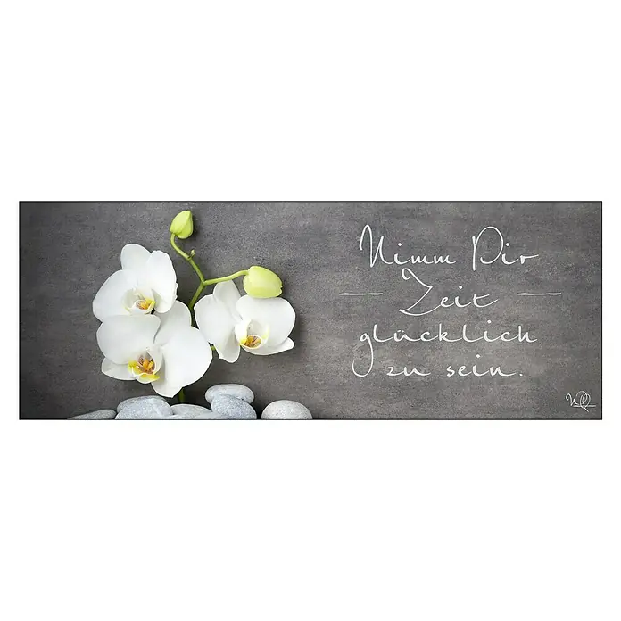 ProArt Glasbild - Wellness Slogan I, B x H: 125 x 50 cm - Vorderansicht