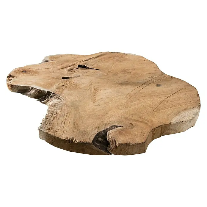 Baumscheibe - Teak, Unbehandelt, Durchmesser: 1 cm - 35 cm