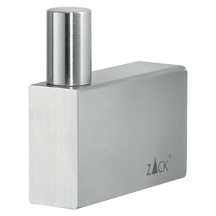 Zack Linea Handtuchhaken - Länge: 4,5 cm, Edelstahl, Matt - Vorderansicht