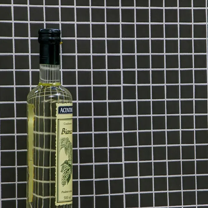 Mosaikfliese Quadrat Uni CU 030 - 32,6 x 30 cm, Grau, Matt - Detailaufnahme