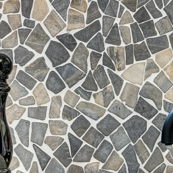 Mosaikfliese Uni CIOT 30/120 - 30,5 x 30,5 cm, Schwarz, Matt - Detailaufnahme
