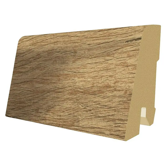 Egger Sockelleiste Halifax Eiche - 2,4 m x 17 mm x 60 mm, Gerade - Rechte Seitenansicht