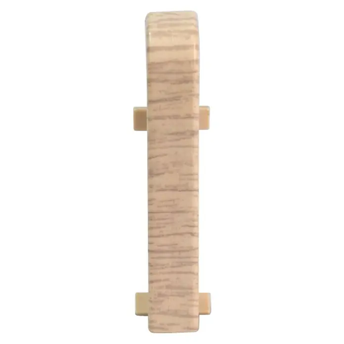 Egger Übergangskappe - Eiche Weiß, 2 Stk., Passend für: Egger Sockelleisten 17 x 60 mm - Vorderansicht