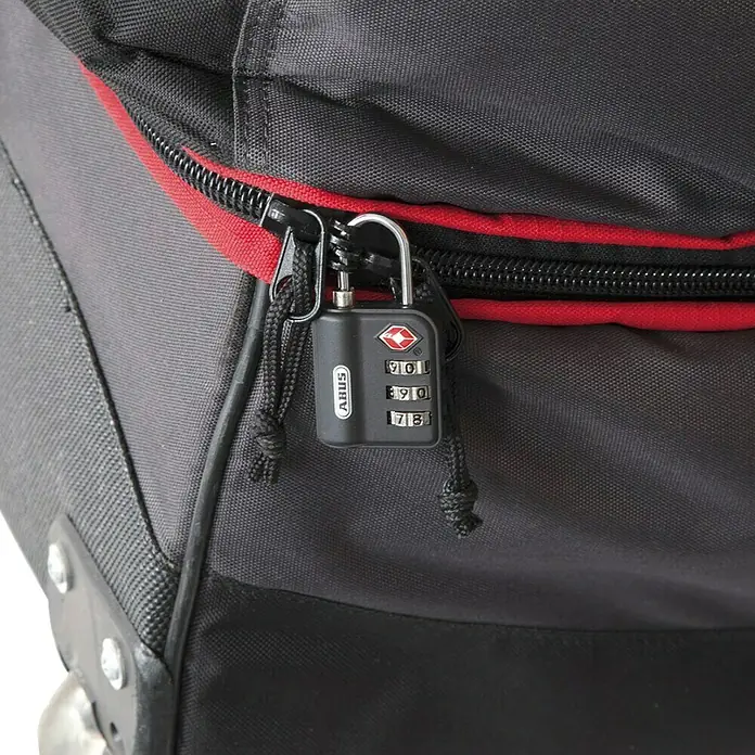 Abus Vorhängezahlenschloss 147 TSA - L x B x H: 14 x 33 x 60 mm, Zahlenschloss mechanisch - Stimmungsaufnahme