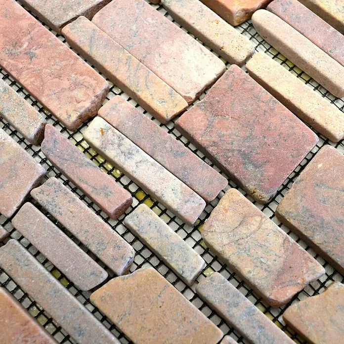 Mosaikfliese MOS BRICK 220 - 30,5 x 30,5 cm, Rot, Matt