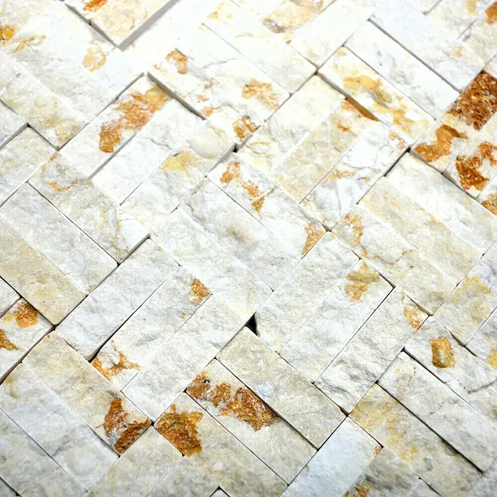 Mosaikfliese MOS X3D 63 - 30 x 30 cm, Beige, Matt
