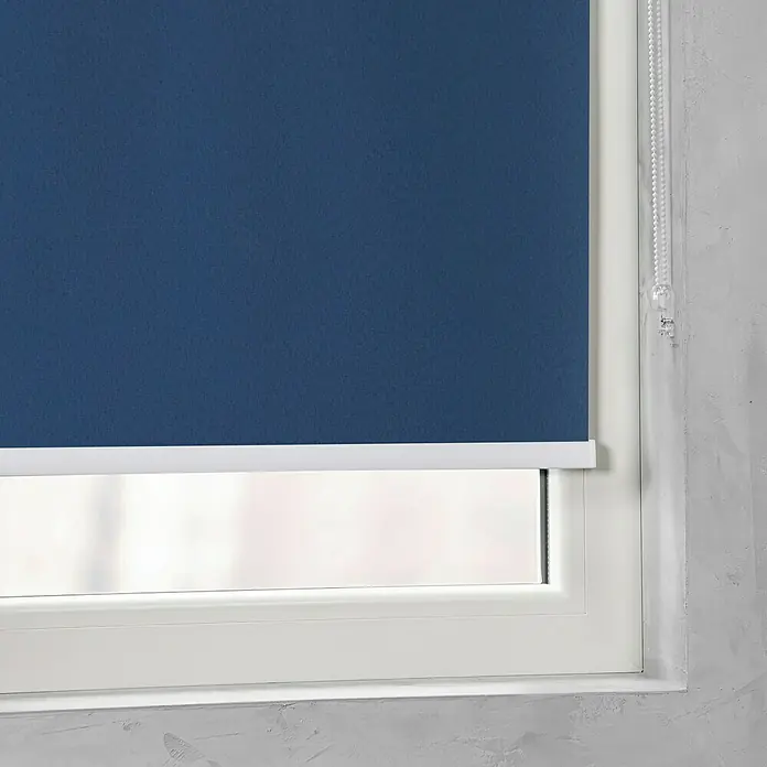Expo Ambiente Rollo mit Kassette - B x H: 50 x 175 cm, Jeansblau - Detailaufnahme
