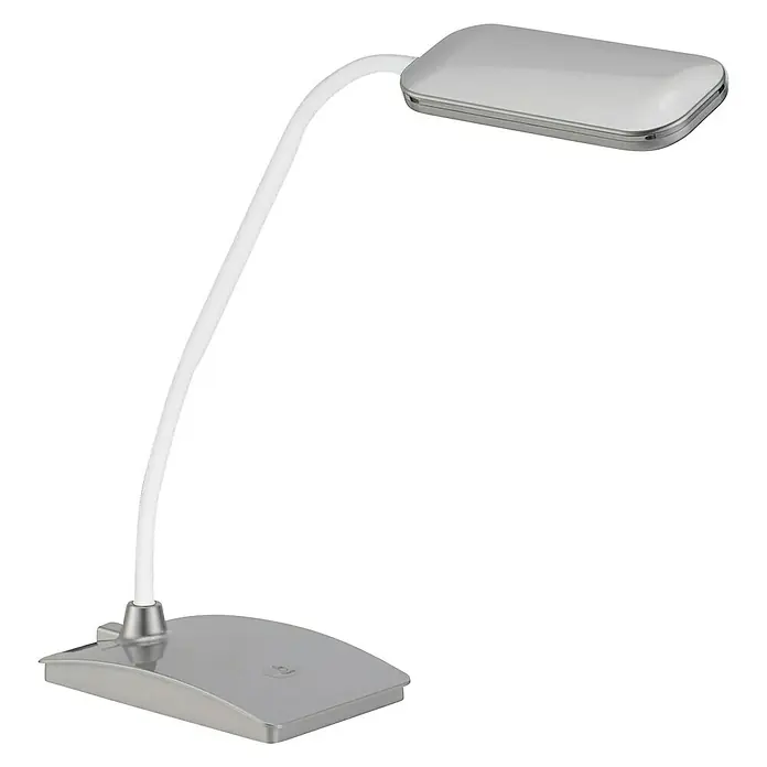Honsel Leuchten LED-Tischleuchte - 3,5 W, L x B x H: 16 x 10 x 58 cm, Chrom, Warmweiß - Vorderansicht