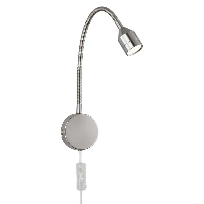 Honsel Leuchten LED-Wandleuchte Lovi - 4,4 W, Silber, Warmweiß - Vorderansicht