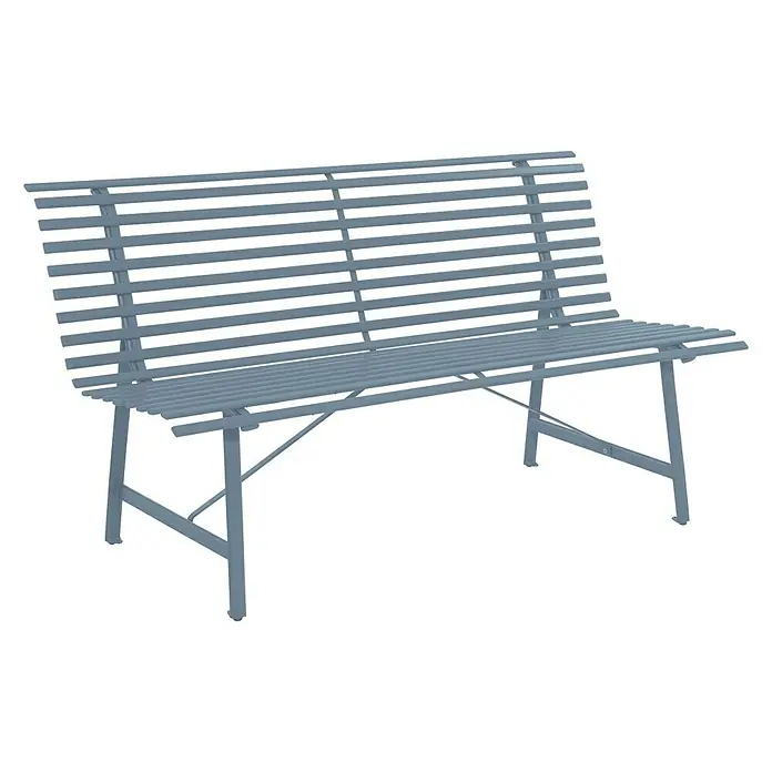 Leco Gartenbank - 150 cm, Stahl, Anthrazit - Vorderansicht