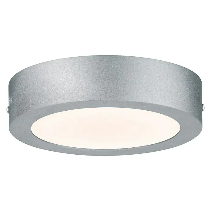Paulmann Smart Home ZigBee LED-Panel rund Cesena - 11 W, Ø x H: 17 x 4 cm, Chrom matt, RGB - Vorderansicht
