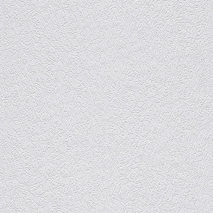 Rasch Papiertapete Struktur - Weiß, Uni, 20 x 0,53 m - Vorderansicht