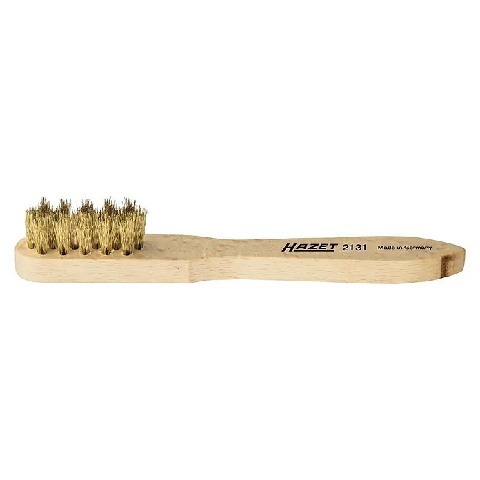 Hazet Zündkerzenbürste 2131 - Messing, Länge: 150 mm - Detailaufnahme
